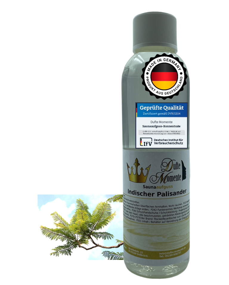 Saunaduft Konzentrat 250 ml Flasche Indischer Palisander