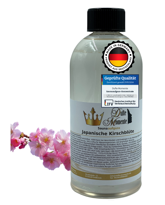 Saunaduft Konzentrat 500 ml Flasche Japanische Kirschblüte