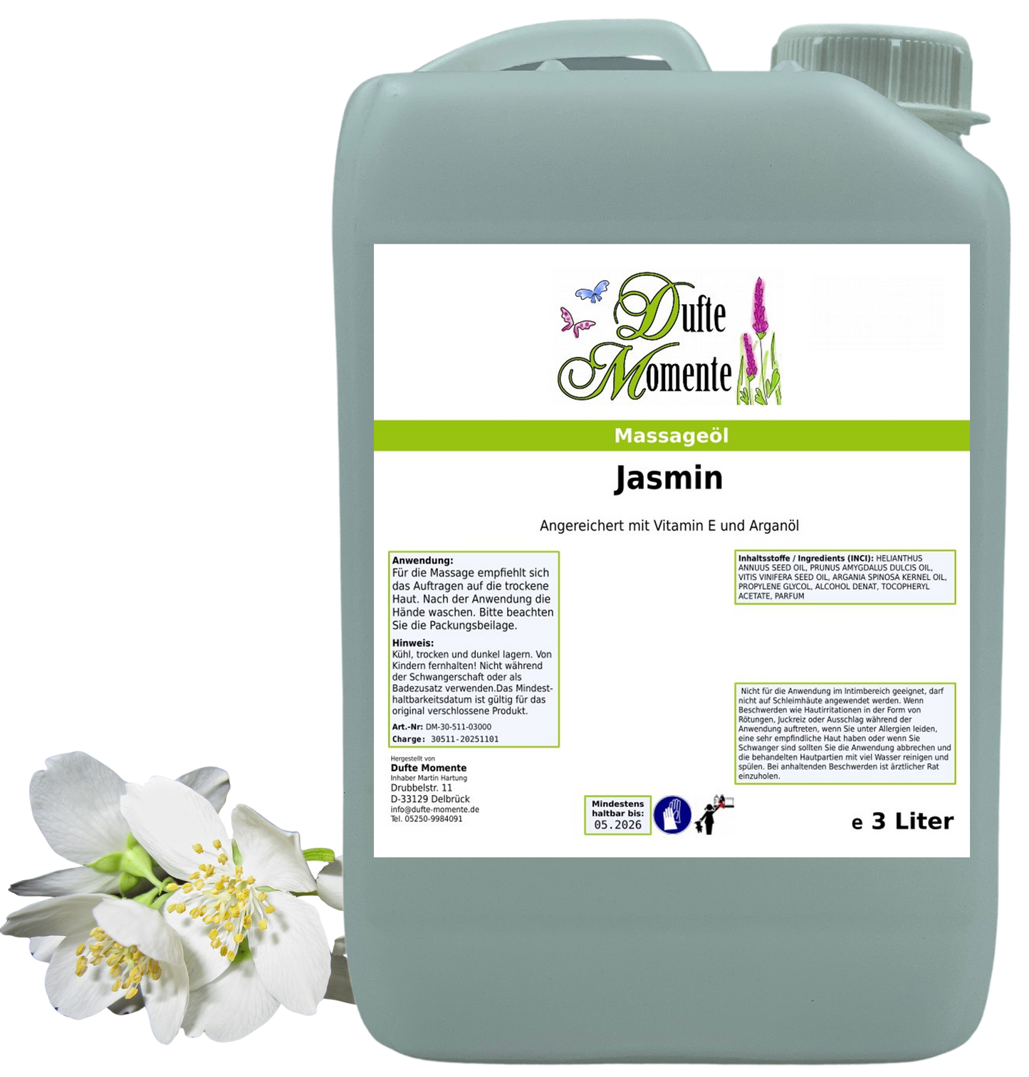 Produkt Massageöl 3 Liter Jasmin