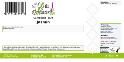 Dampfbadduft Konzentrat Etikett 500 ml Jasmin
