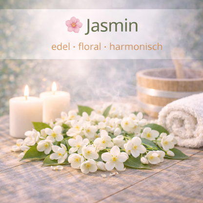 Moodbild Jasmin mit Saunaelementen