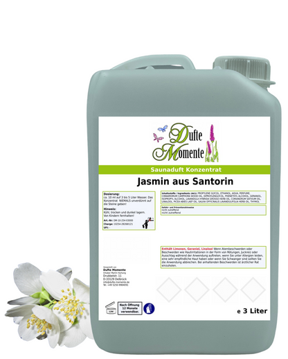 Saunaduft Jasmin in 3 Liter Kanister mit Duftbestandteilen