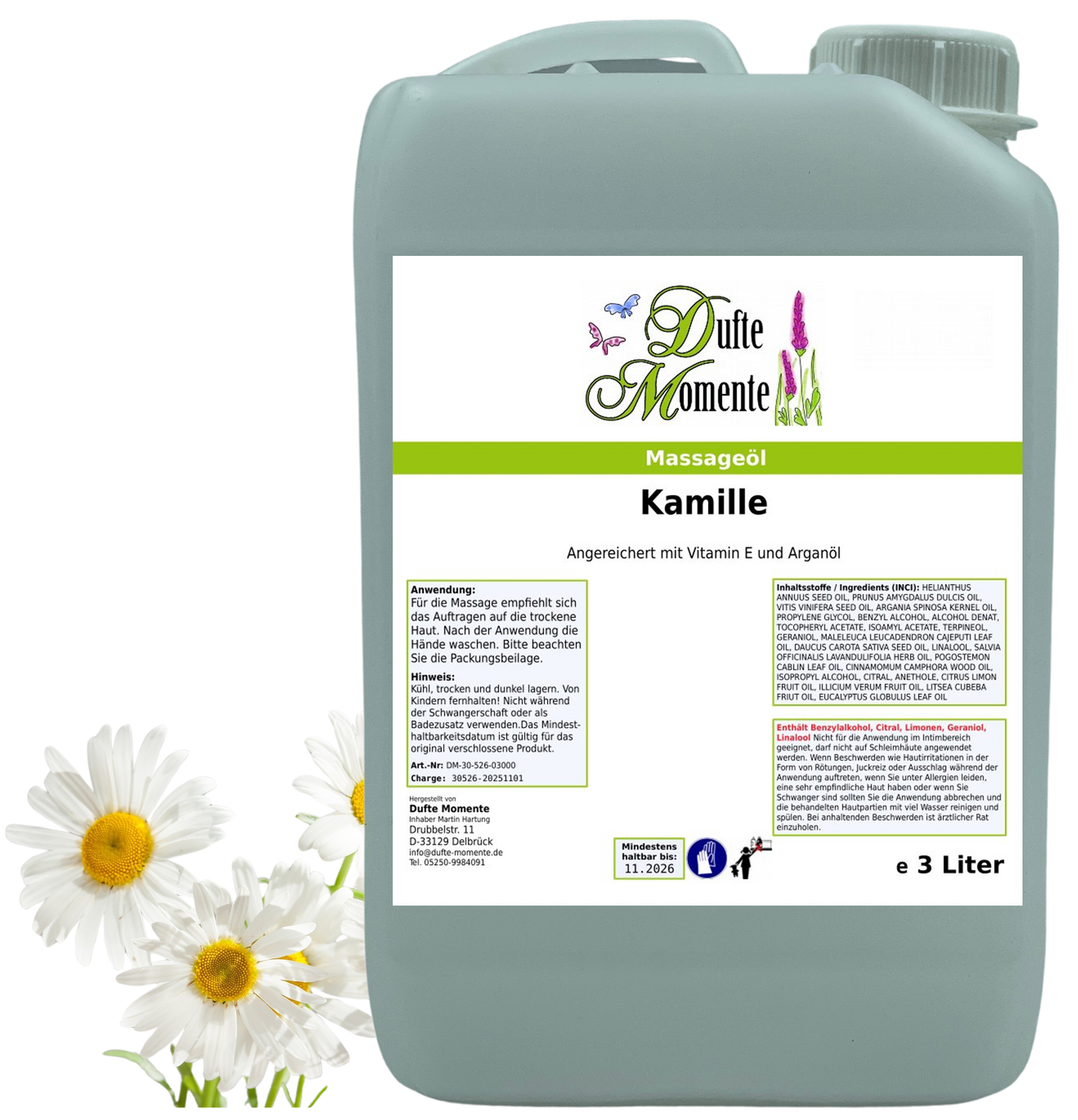 Produkt Massageöl 3 Liter Kamille