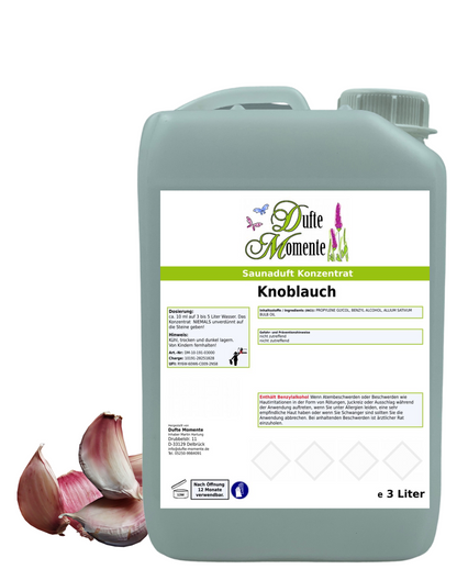Saunaduft Knoblauch in 3000ml Kanister mit Knoblauch