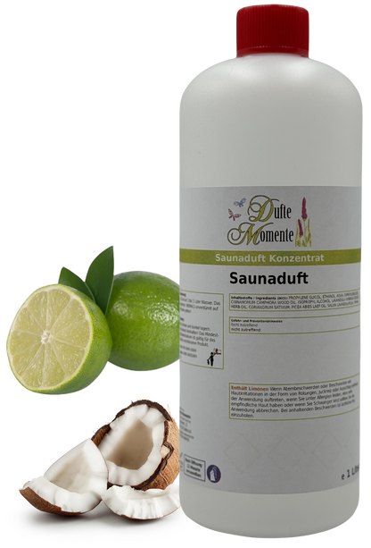 Kokos-Limette Saunaaufguss-Konzentrat | 250 ml – 3 L | Exotisch & Frisch