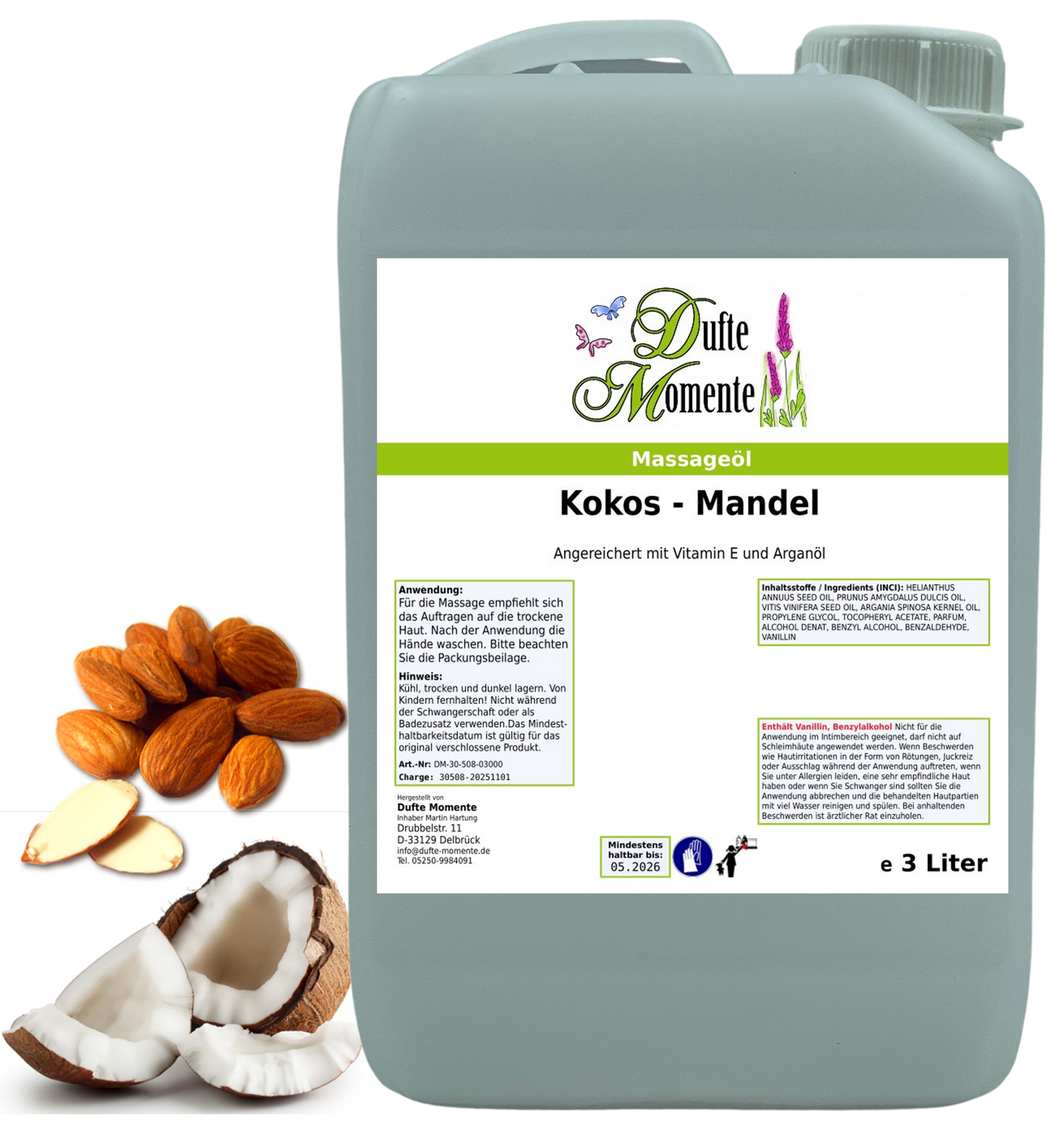 Produkt Massageöl 3 Liter Kokos-Mandel