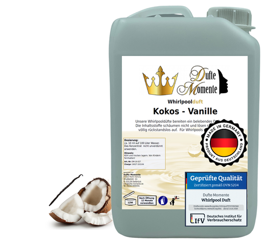 Whirlpoolduft 3 Liter Kanister Kokos - Vanille