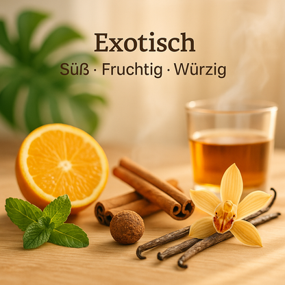 Kollektionsbild Exotisch in Saunaoptik mit Duftbestandteilen