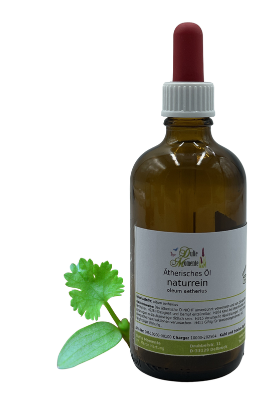 Braunglas-Flasche Ätherische Öl 100 ml mit Pipette