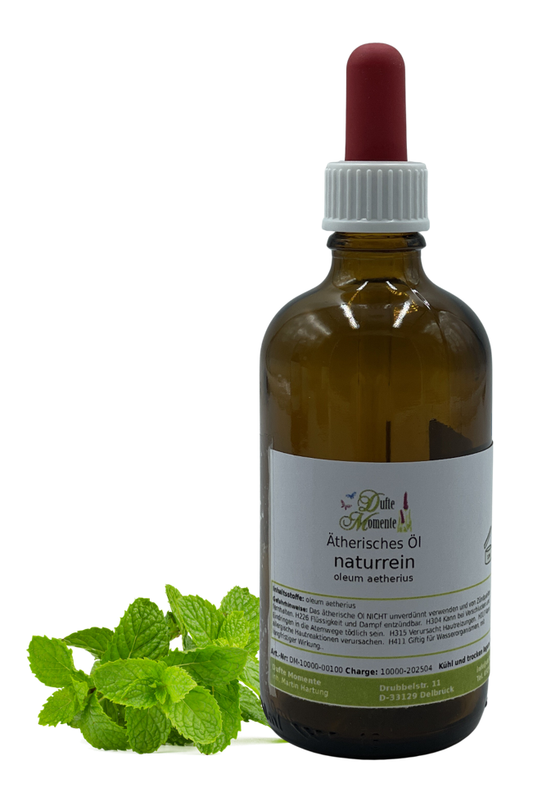 Braunglas-Flasche Ätherische Öl 100 ml mit Pipette