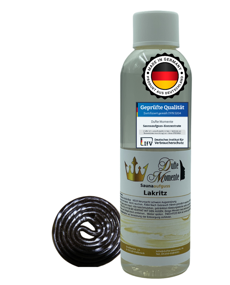 Saunaduft Konzentrat 250 ml Flasche Lakritz