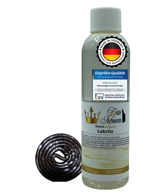 Saunaduft Konzentrat 250 ml Flasche Lakritz