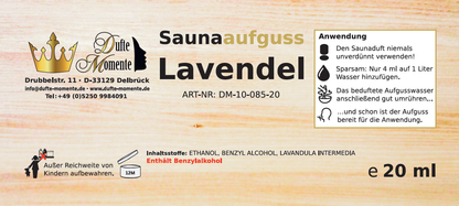 Etikett 20ml Lavendel