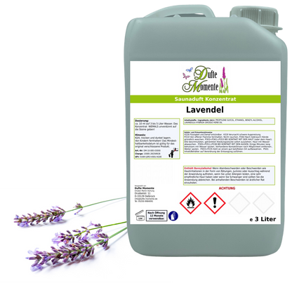 Lavendel Saunaaufguss-Konzentrat | 250 ml – 3 L | Blumig & Aromatisch