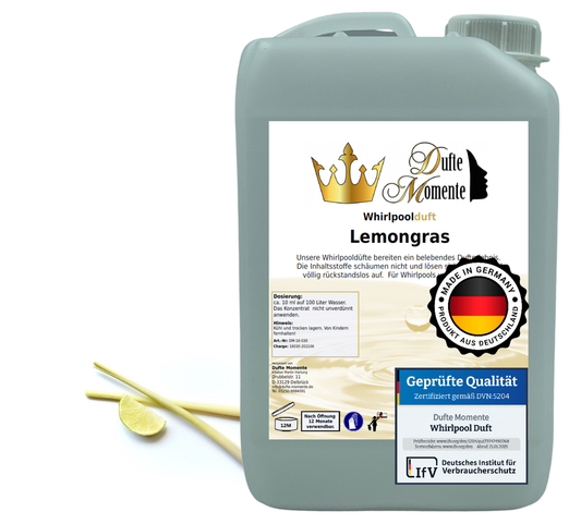 Whirlpoolduft 3 Liter Kanister Lemongras