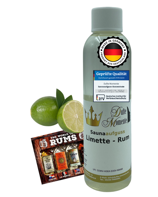 Saunaduft Konzentrat 250 ml Flasche Limette - Rum