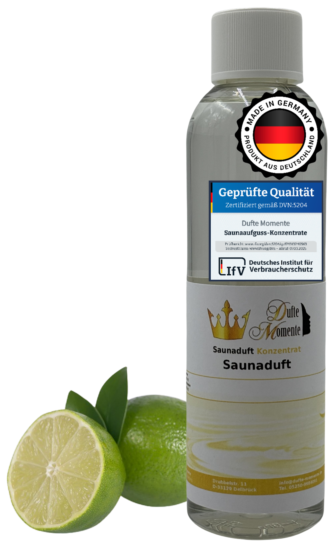 Limette Saunaaufguss-Konzentrat | 250 ml – 3 L | Fruchtig & Spritzig