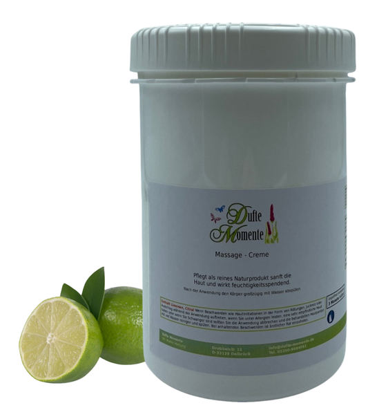 Massage Creme Dose 1 kg Limette