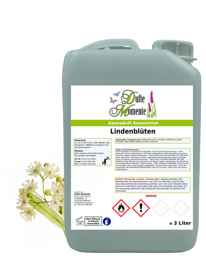 Saunaduft Lindenblüten in 3 Liter Kanister mit Lindenblüten
