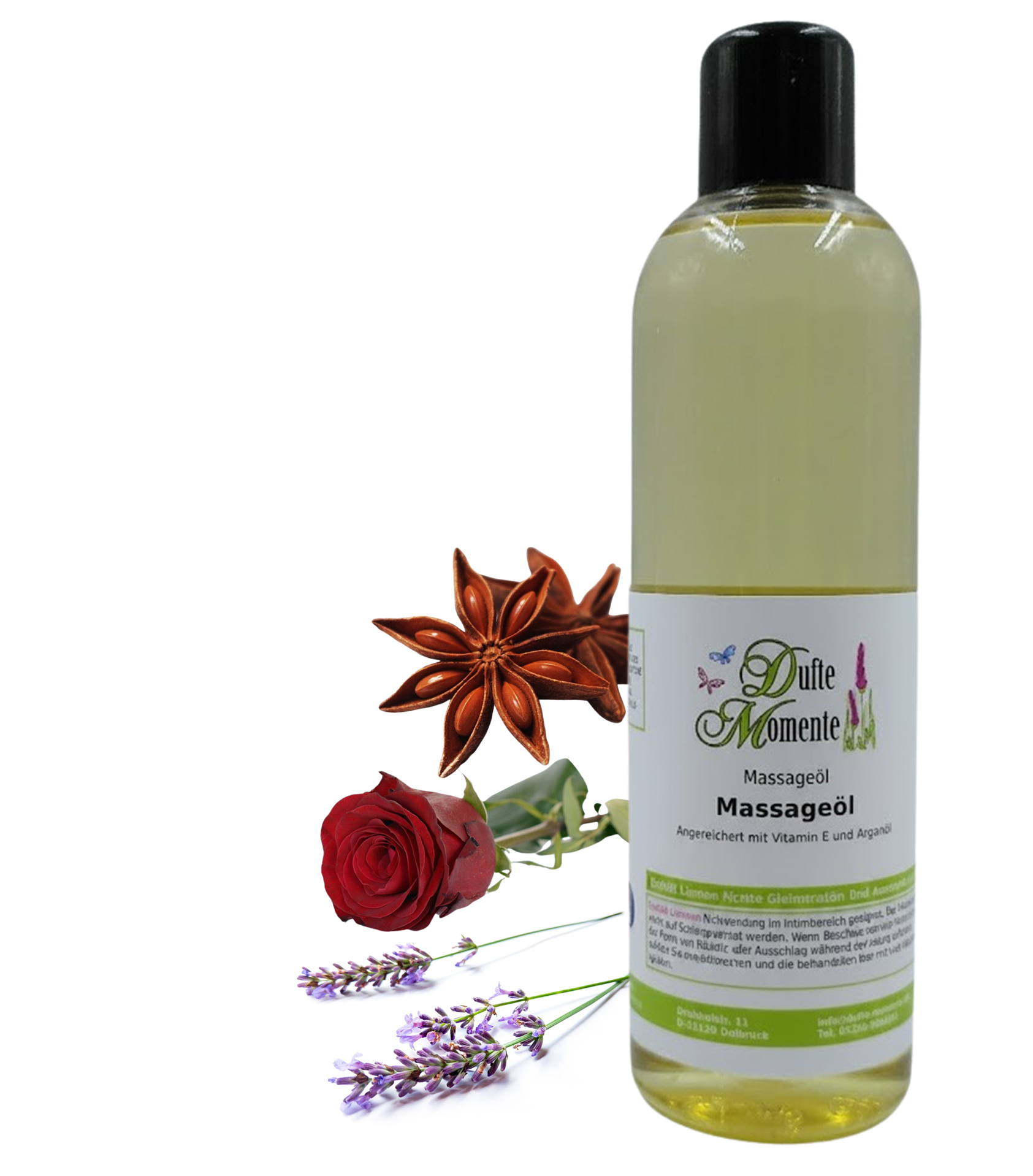Massageöl 250ml Flasche Blumenwiese