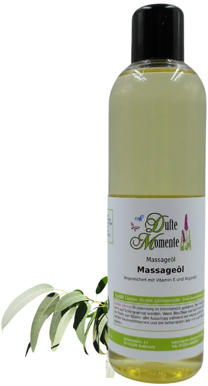 Flasche Massageöl 250ml Eukalyptus