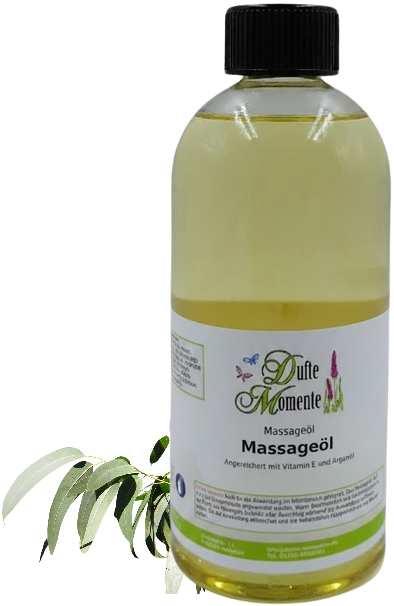 Flasche Massageöl 500ml Eukalyptus
