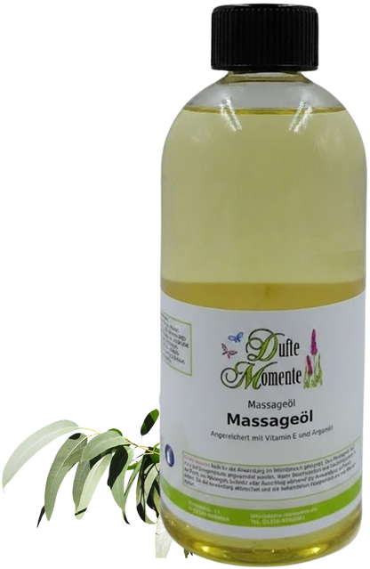 Flasche Massageöl 500ml Eukalyptus