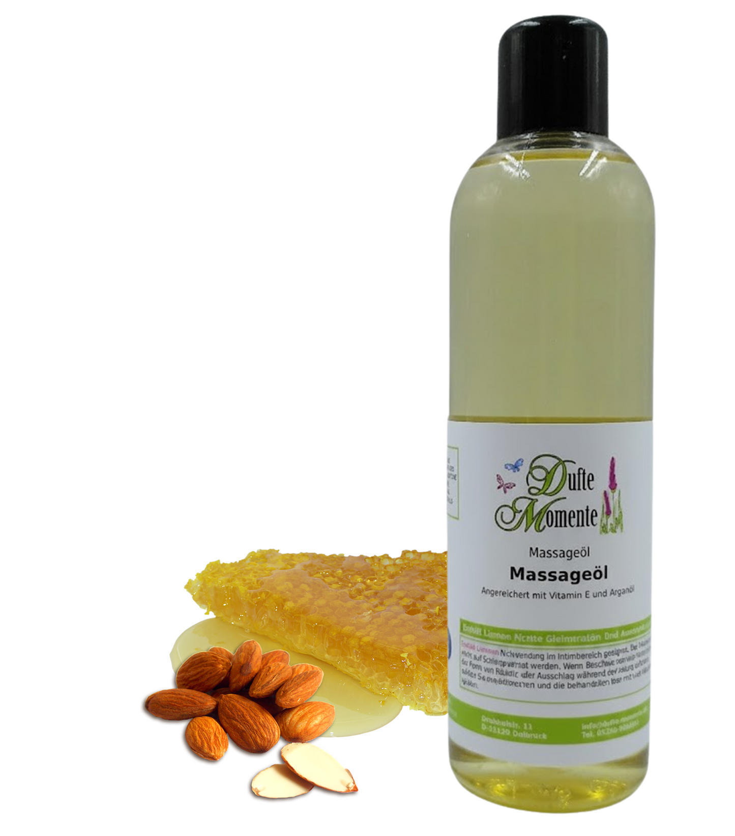Massageöl 250ml Flasche Honig-Mandel
