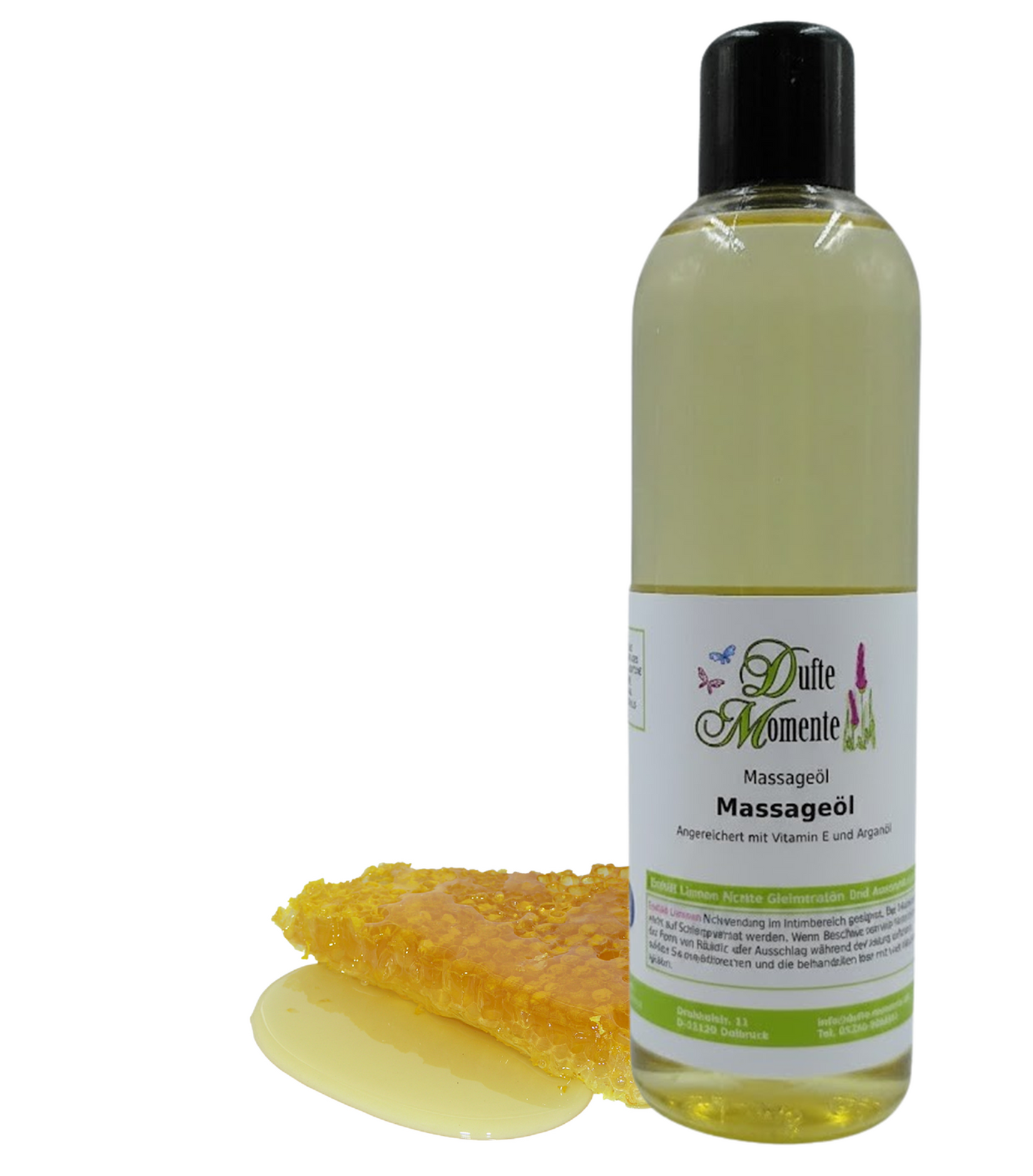 Massageöl 250ml Flasche Honig