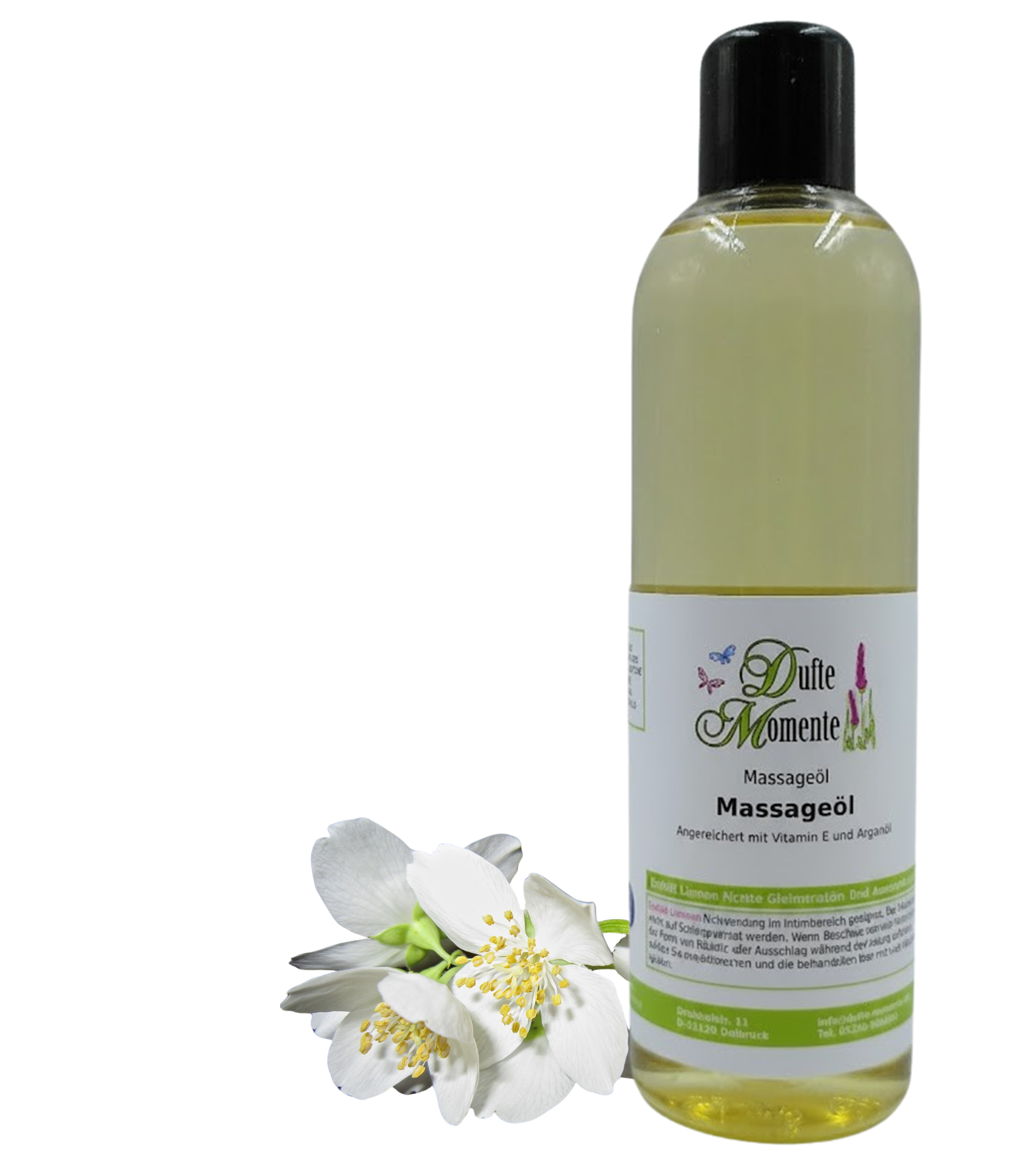 Massageöl 250ml Flasche Jasmin