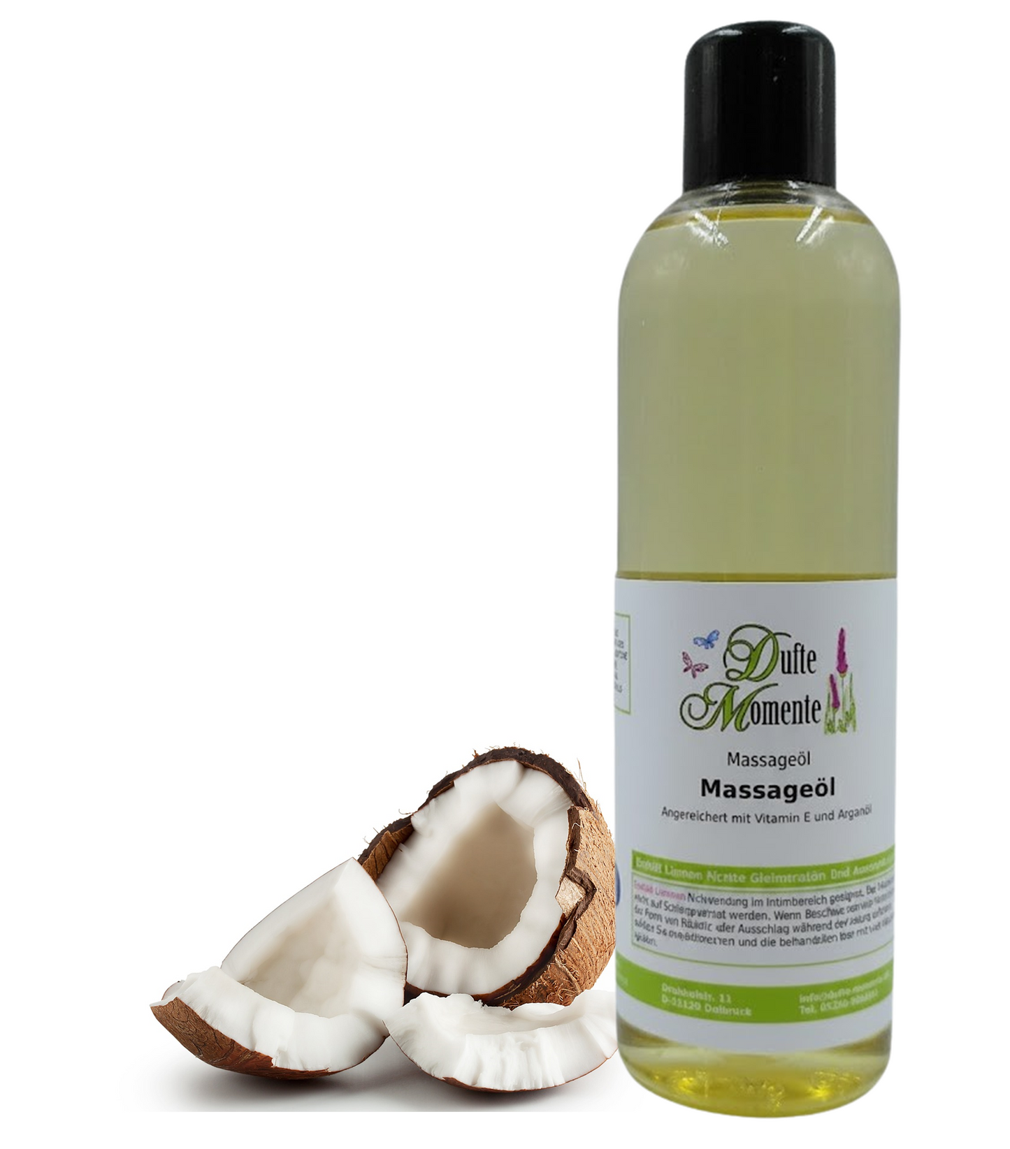 Massageöl 250ml Flasche Kokos