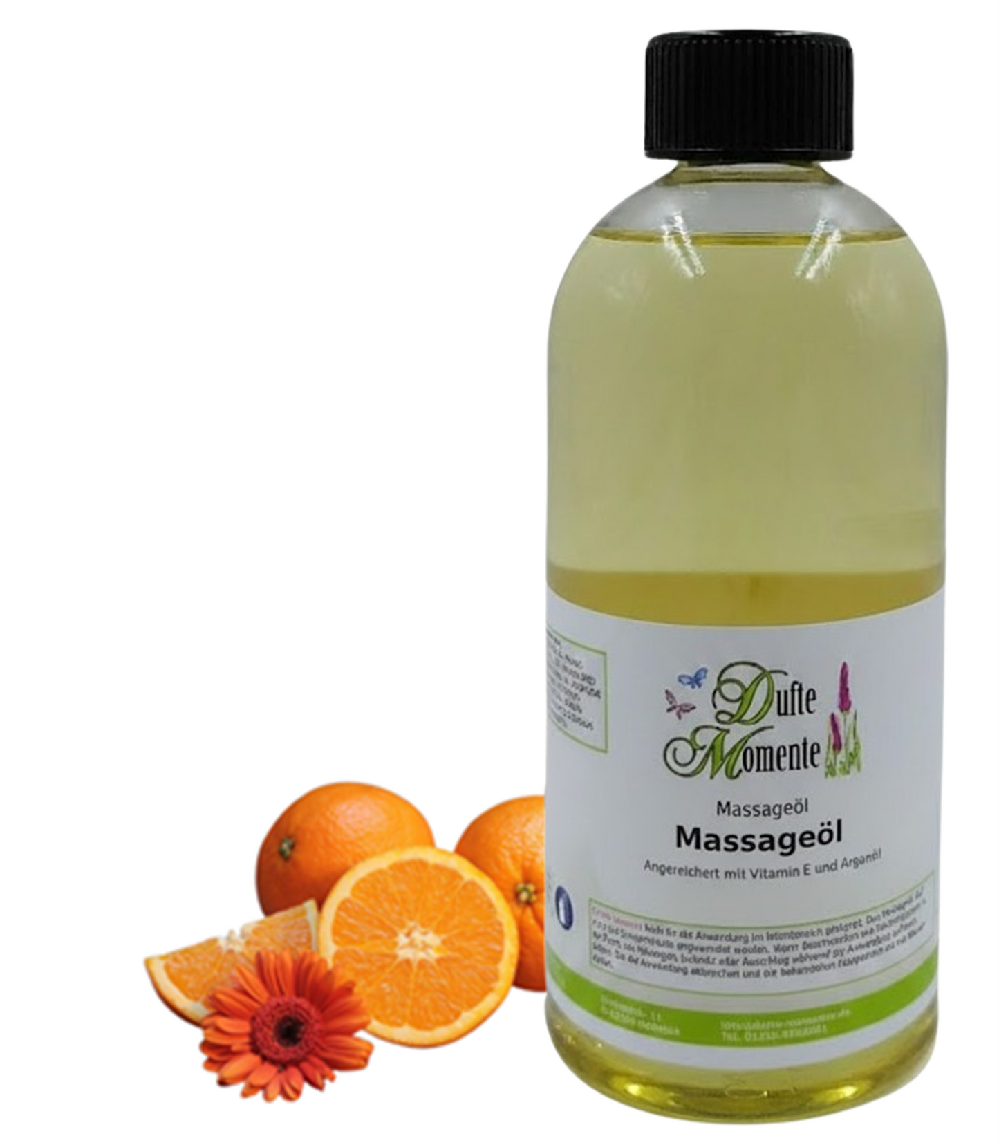 Massageöl 500ml Flasche Orange