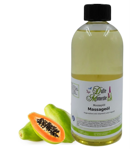 Massageöl 500ml Flasche Papaya