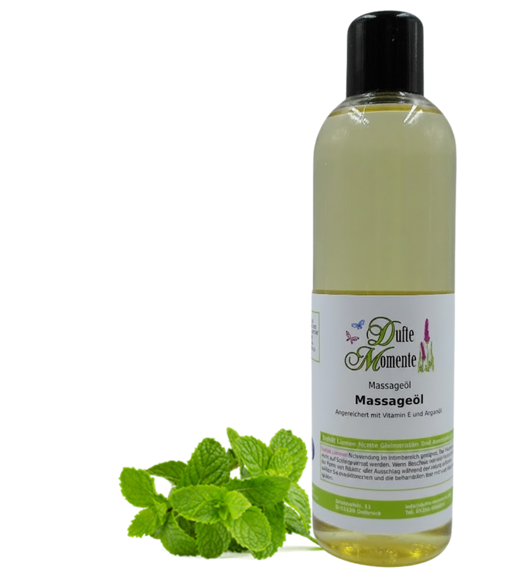 Massageöl 250ml Flasche Pfefferminze