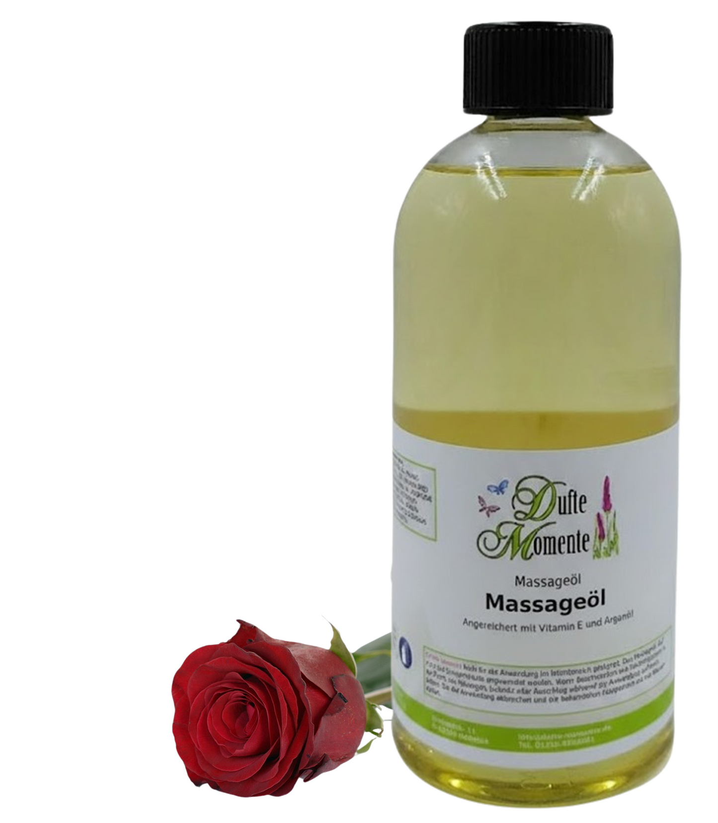Massageöl 500ml Flasche Rose