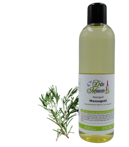 Massageöl 250ml Flasche Rosmarin