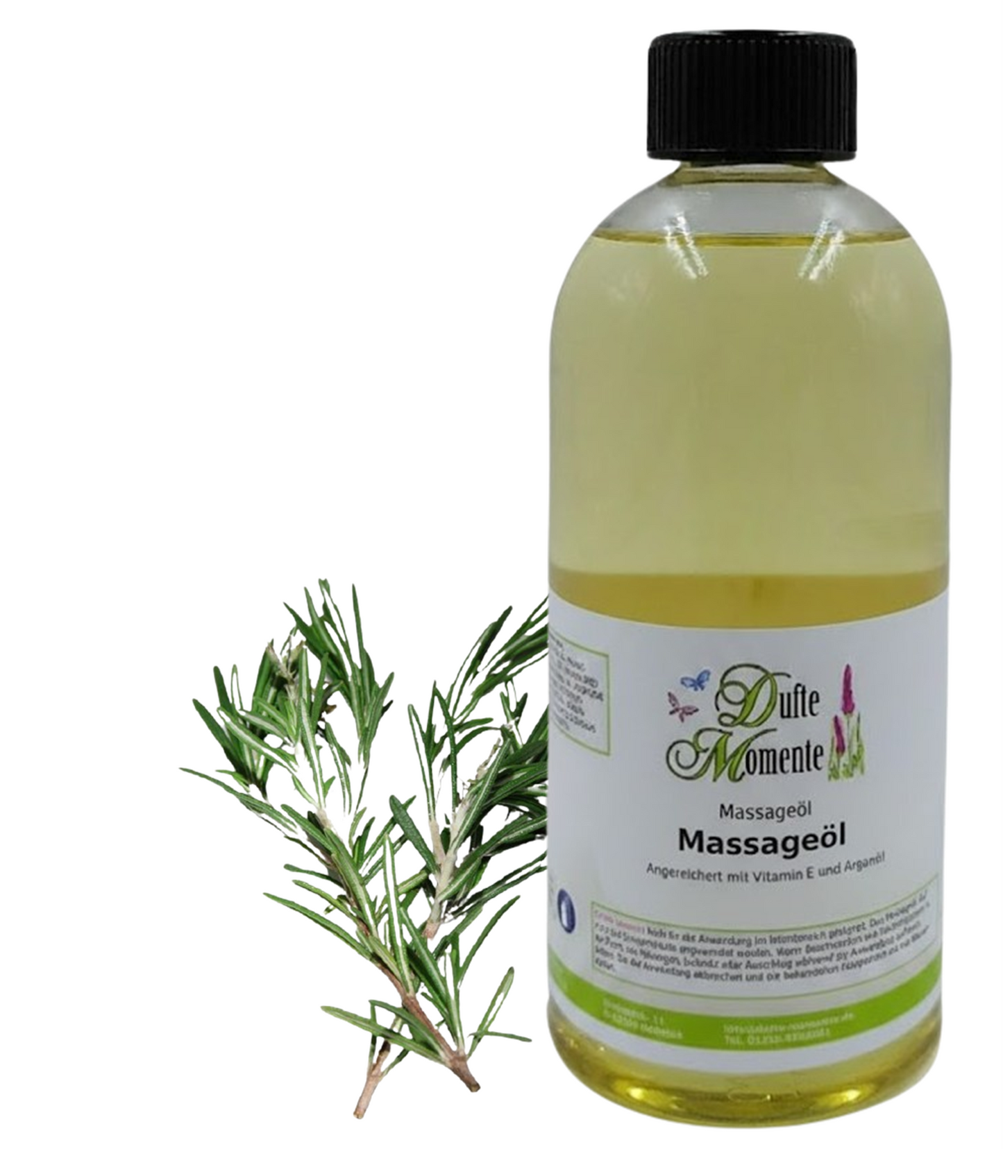 Massageöl 500ml Flasche Rosmarin