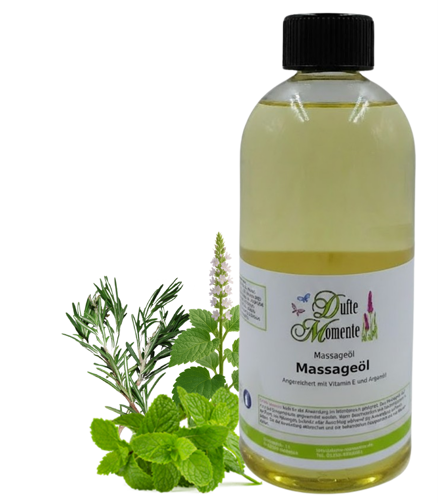 Massageöl 500ml Flasche Davor