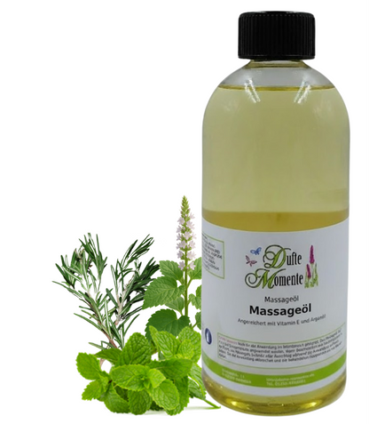 Massageöl 500ml Flasche Davor