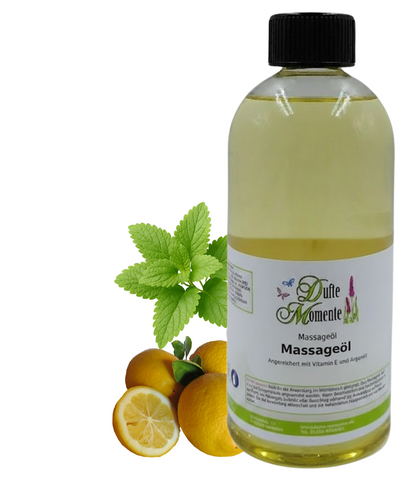 Massageöl 500ml Flasche Zitrone-melisse