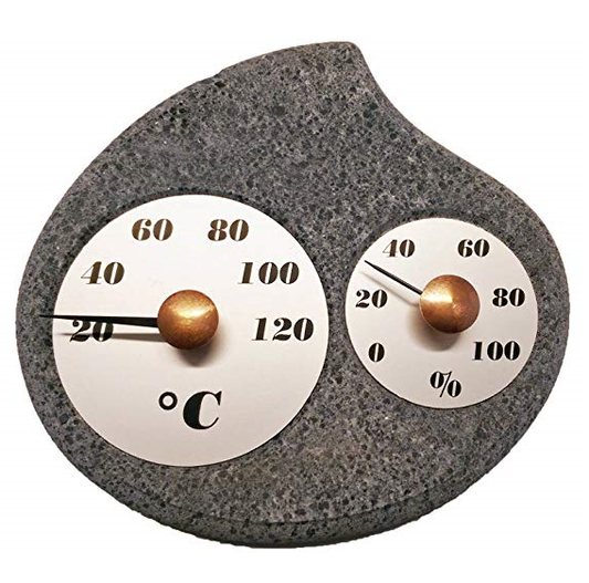 Maininki Sauna-Hygrometer aus Speckstein