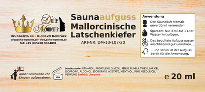 Etikett 20ml Mallorcinische Latschenkiefer