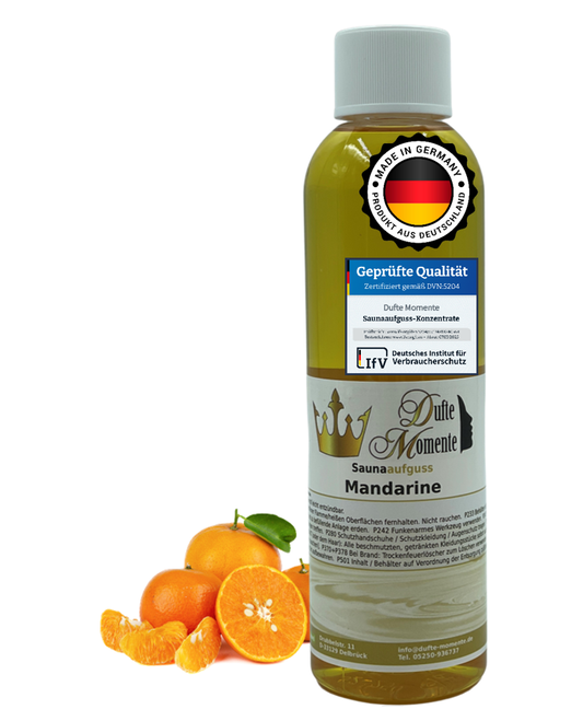 Saunaduft Konzentrat 250 ml Flasche Mandarine