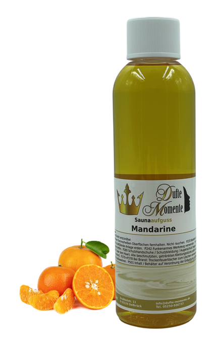 Mandarine Saunaaufguss-Konzentrat | 250 ml – 3 L | Fruchtig & Sanft