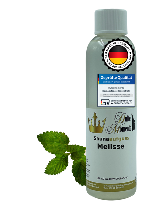 Saunaduft Konzentrat 250 ml Flasche Melisse