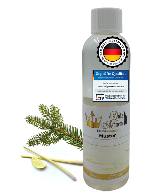 Saunaduft Konzentrat 250 ml Flasche Nordlandfichte - Lemongras