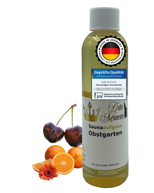 Saunaduft Konzentrat 250 ml Flasche Obstgarten