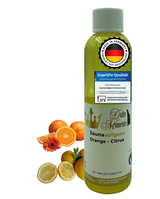Saunaduft Konzentrat 250 ml Flasche Orange - Citrus