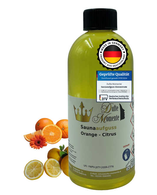 Saunaduft Konzentrat 500 ml Flasche Orange - Citrus