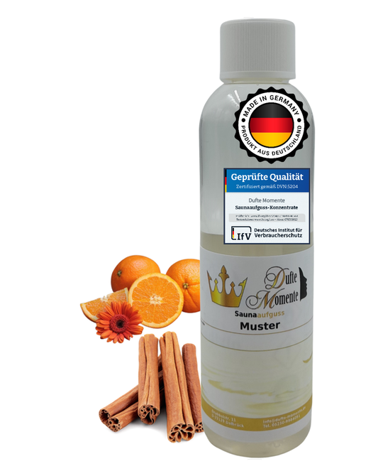 Saunaduft Konzentrat 250 ml Flasche Orange - Zimt
